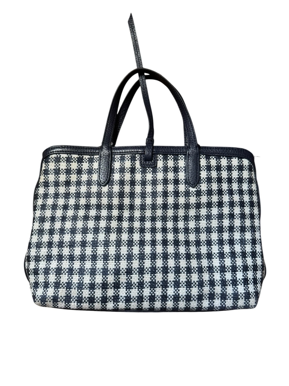 Draper James Navy Gingham Check Purse